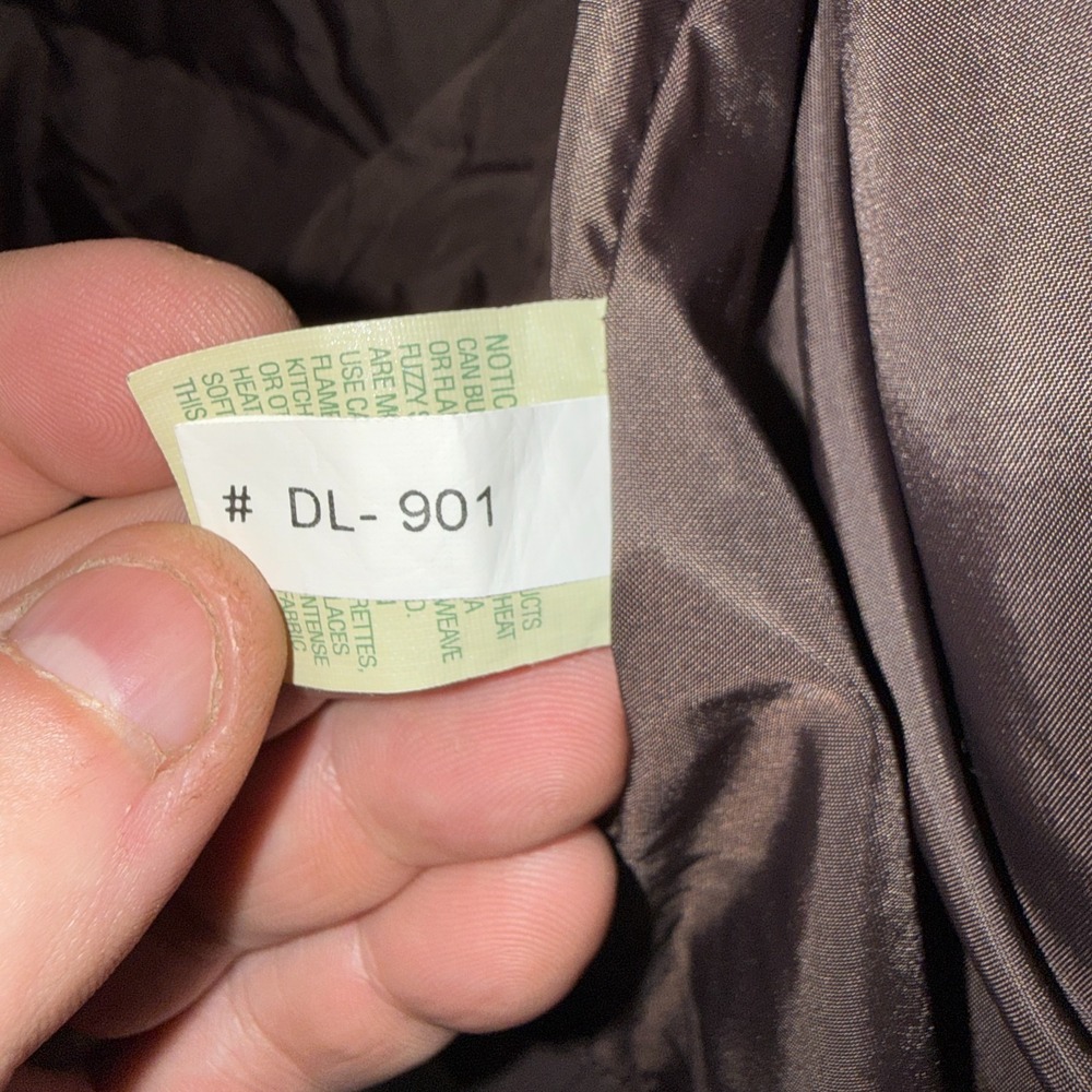 L.L. Bean Goose Down Puffer Vest Men's Large Brown Full Zip Snap‎ Outdoor - Picture 4 of 8